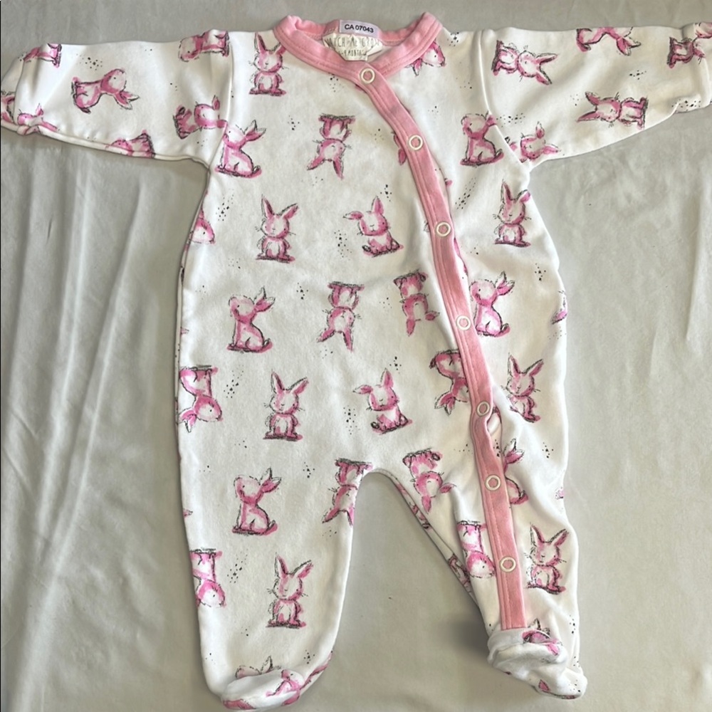 6-9M pink bunny sleeper